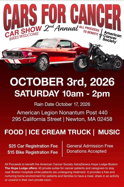 Flyer for Cars for Cancer Car Show