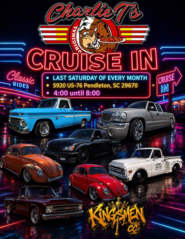 Flyer for CharlieT’s Cruise in