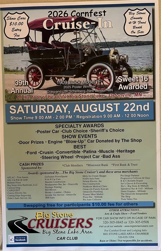 Flyer for Cornfest Cruise-In