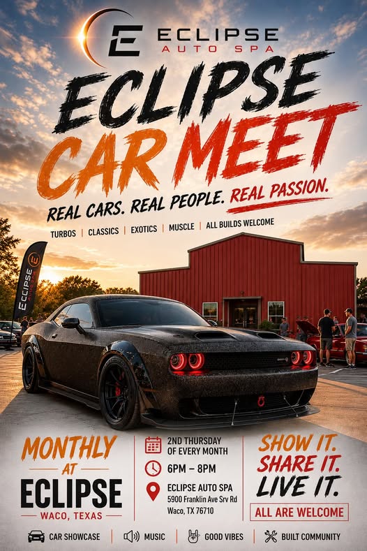 Flyer for Eclipse Car Meet