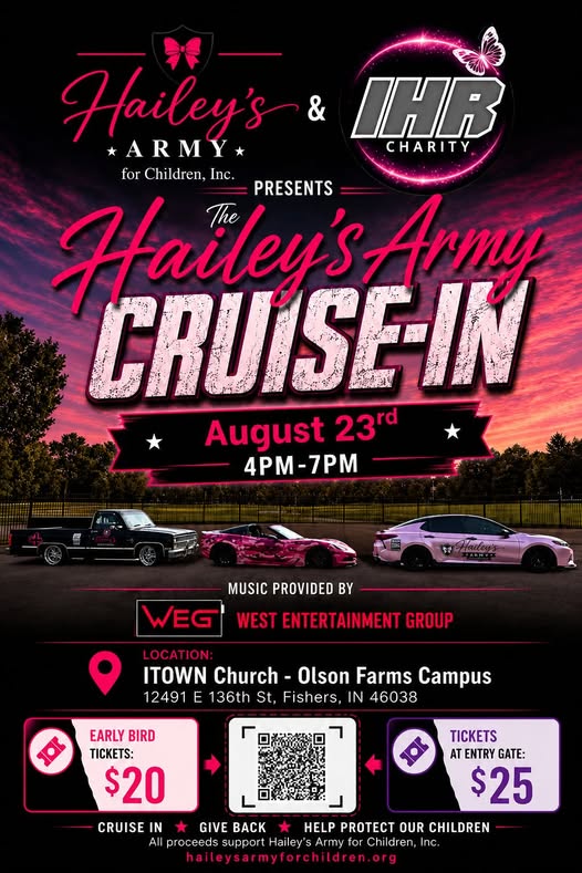 Flyer for Hailey’s Army Cruise-In