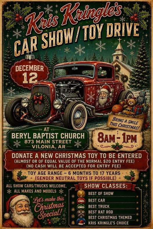 Kris Kringle’s Car Show / Toy Drive Graphic
