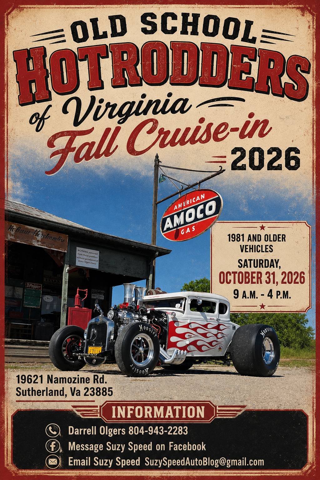 Old School Hotrodders of Virginia Fall Cruise-in Graphic