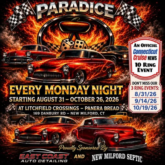 Flyer for Paradice Classic Cruisers Cruise-In
