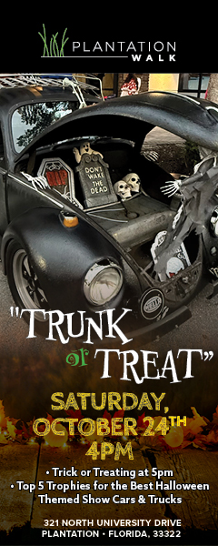 Flyer for Plantation Walk Trunk or Treat