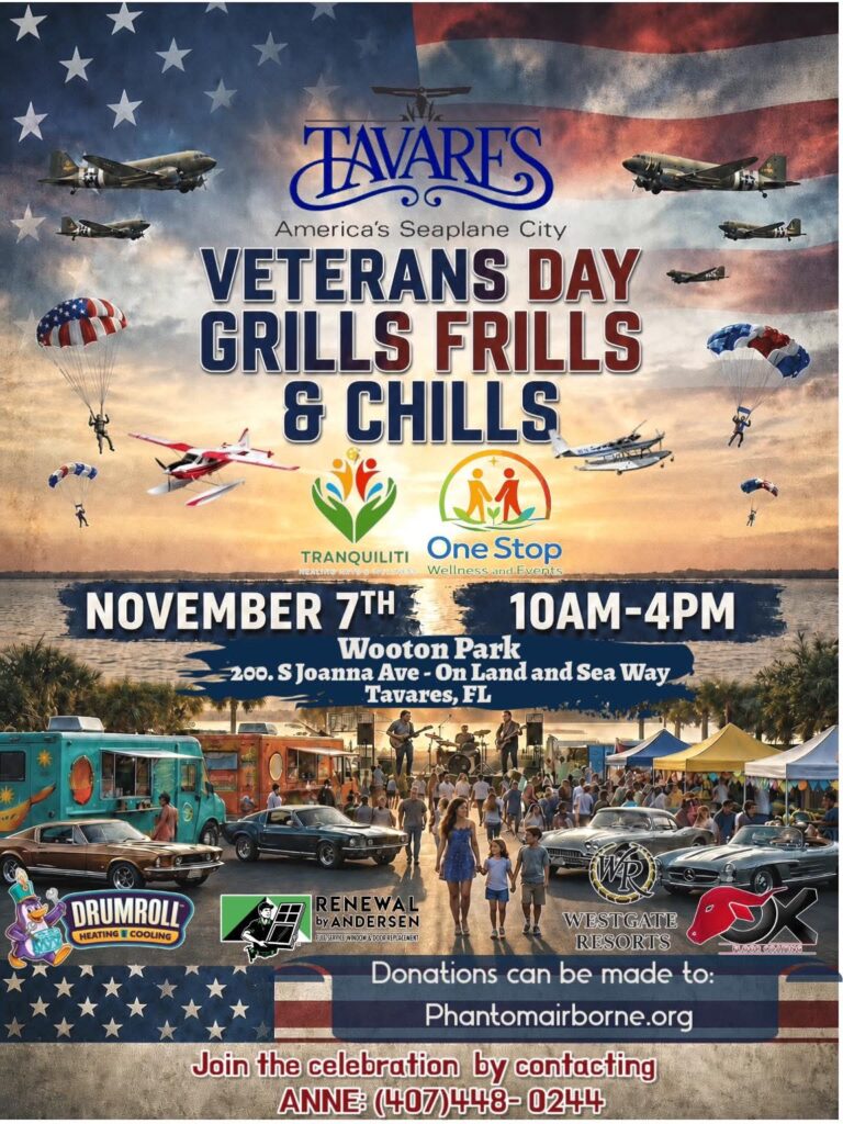 Flyer for Veterans Day Grills Frills & Chills