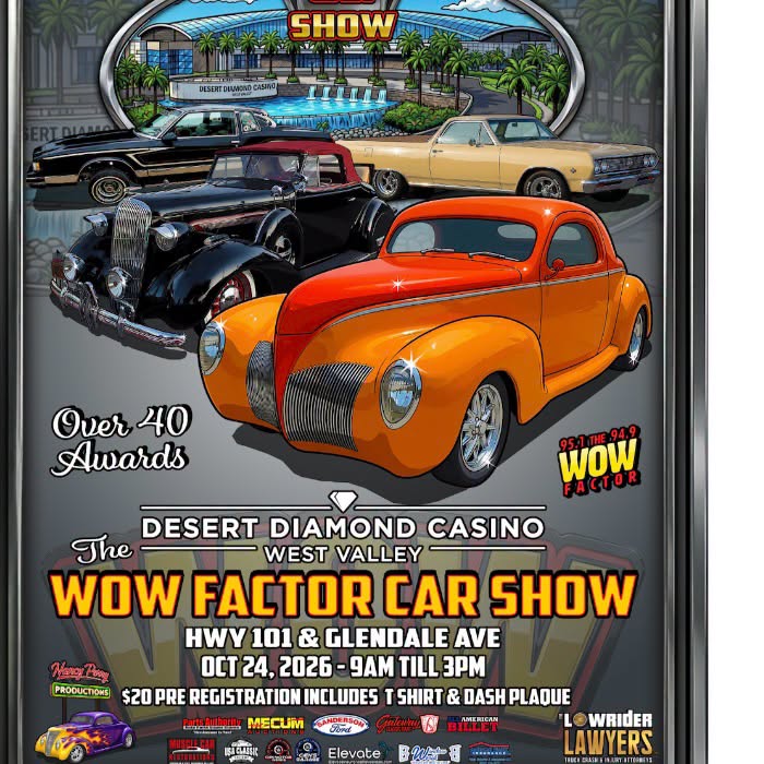 Flyer for Wow Factor Car Show