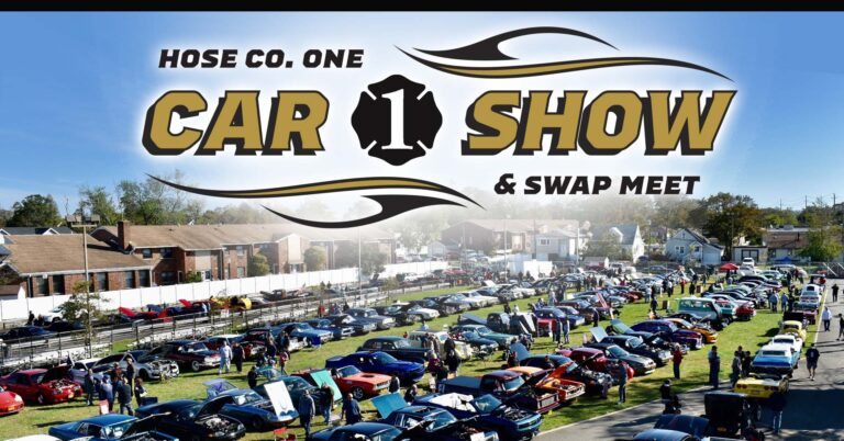 Flyer for Twelfth Annual Hose Co. One Car Show & Swap Meet