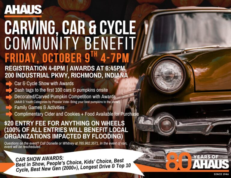Flyer for 2nd Annual Carving, Car, and Cycle