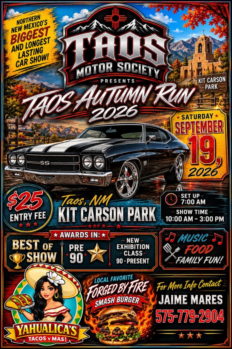 Flyer for 30th Annual Taos Autumn Run