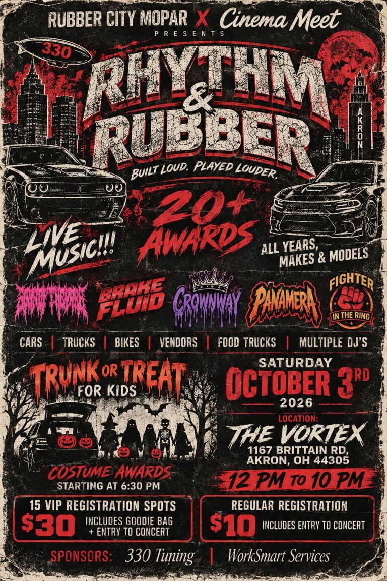 Flyer for 330 Rhythm & Rubber