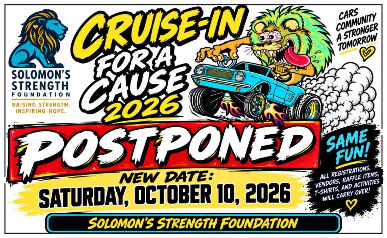 Flyer for 3rd Annual Cruise-In for a Cause