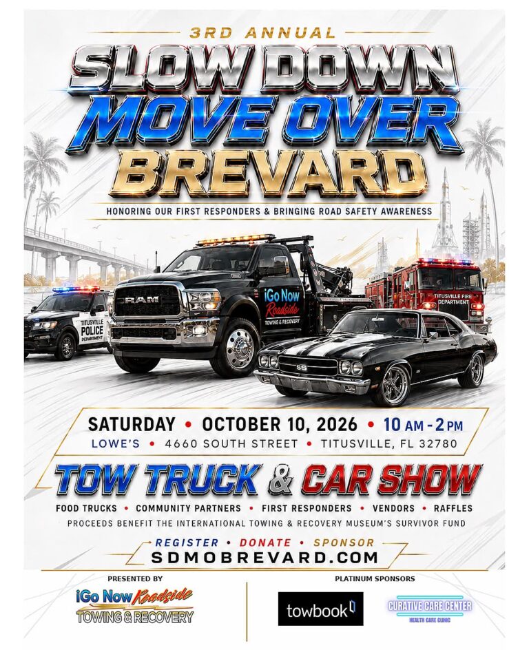Flyer for 3rd Annual Slow Down Move Over Brevard