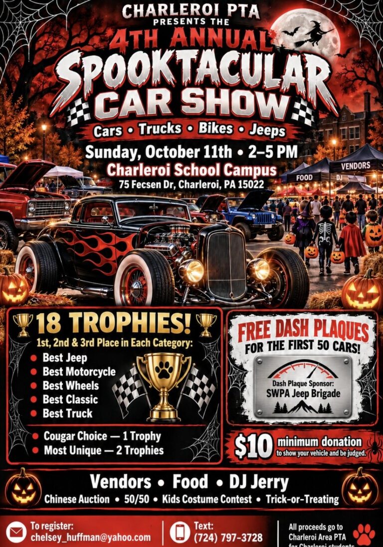 Flyer for 4th Annual Spooktacular Car Show
