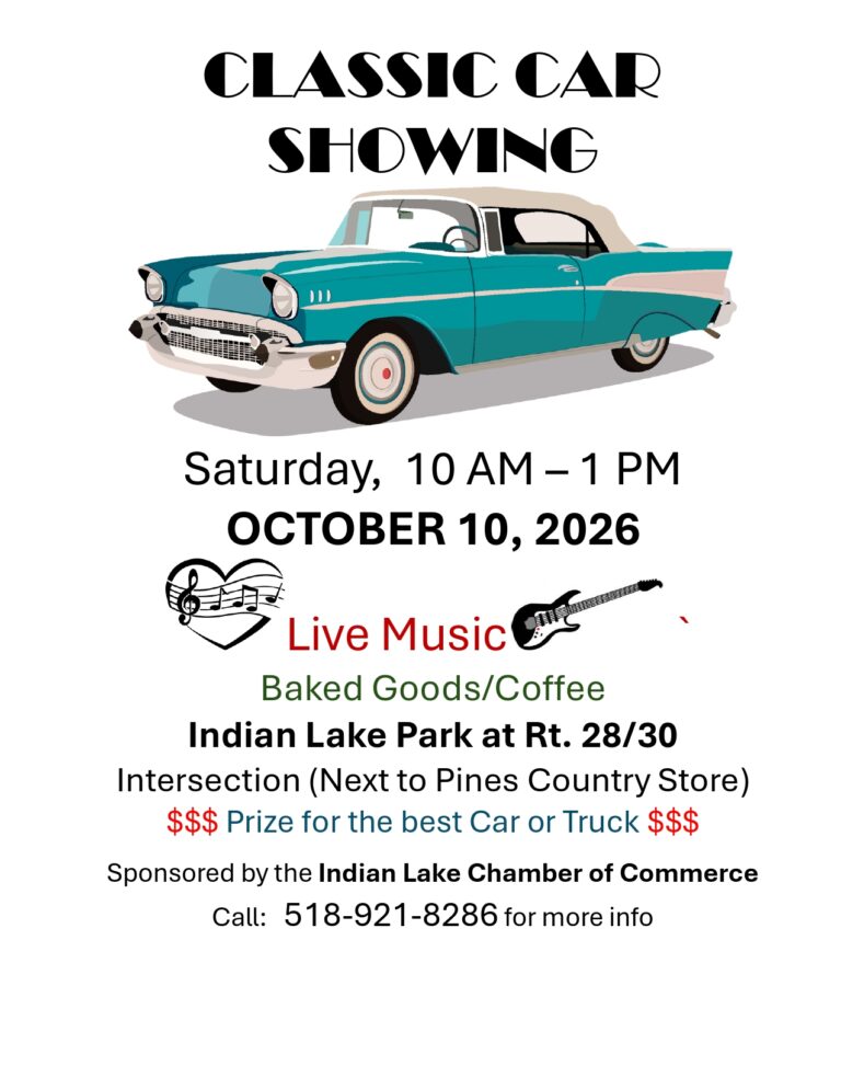 Flyer for Classic Car Showing