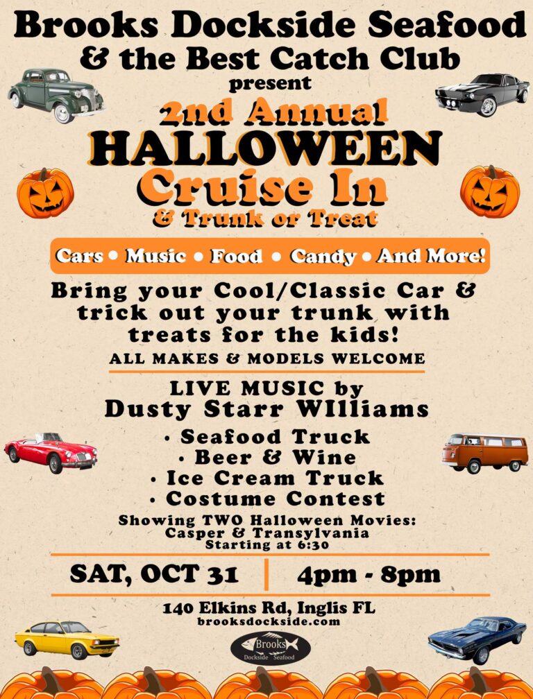 Flyer for 2nd Annual Halloween Cruise In & Trunk or Treat