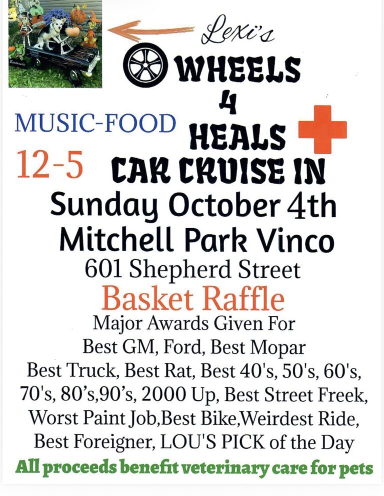 Flyer for Lexi’s Wheels 4 Heals