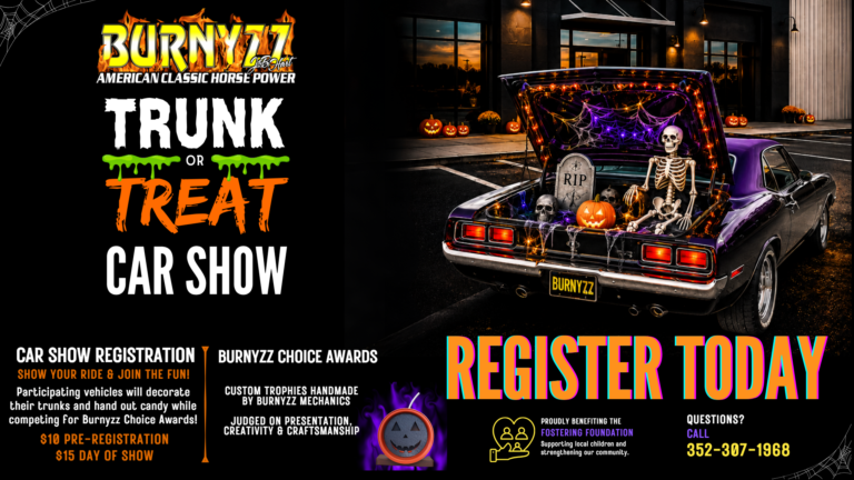 Flyer for Burnyzz Trunk or Treat Car Show