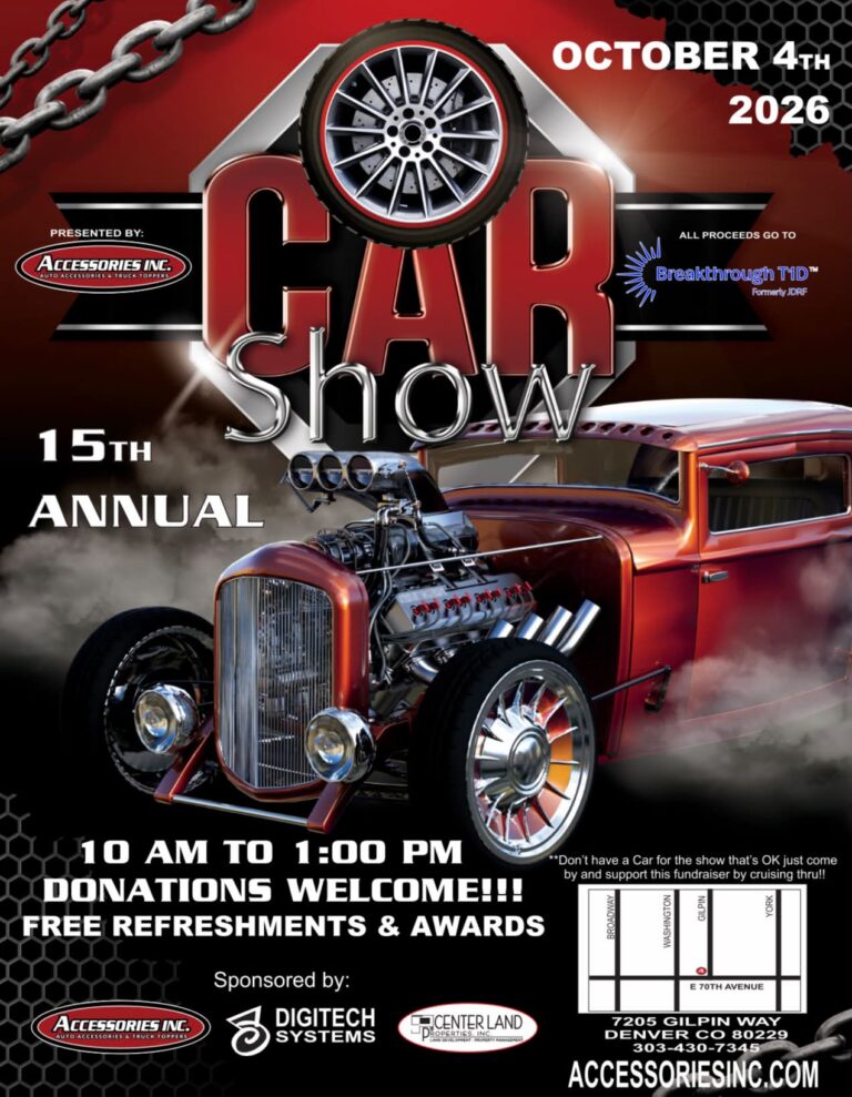 Flyer for Accessories Inc. 15th Annual Car Show