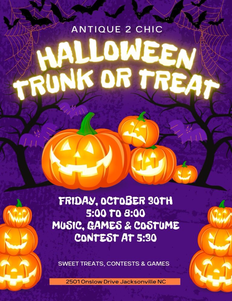 Flyer for Antique 2 Chic Halloween Trunk or Treat