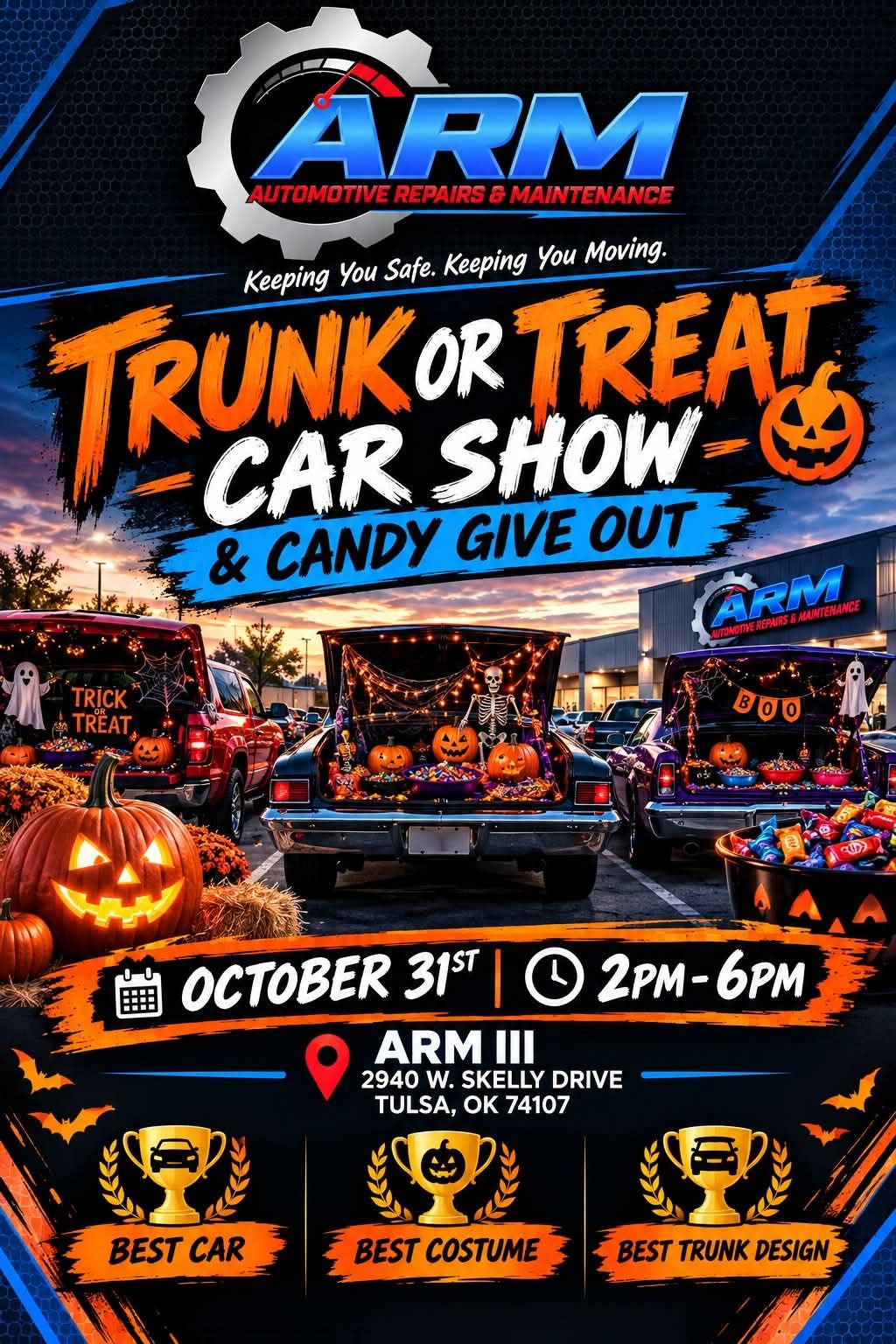 ARM Trunk or Treat Car Show & Candy Give Out Graphic