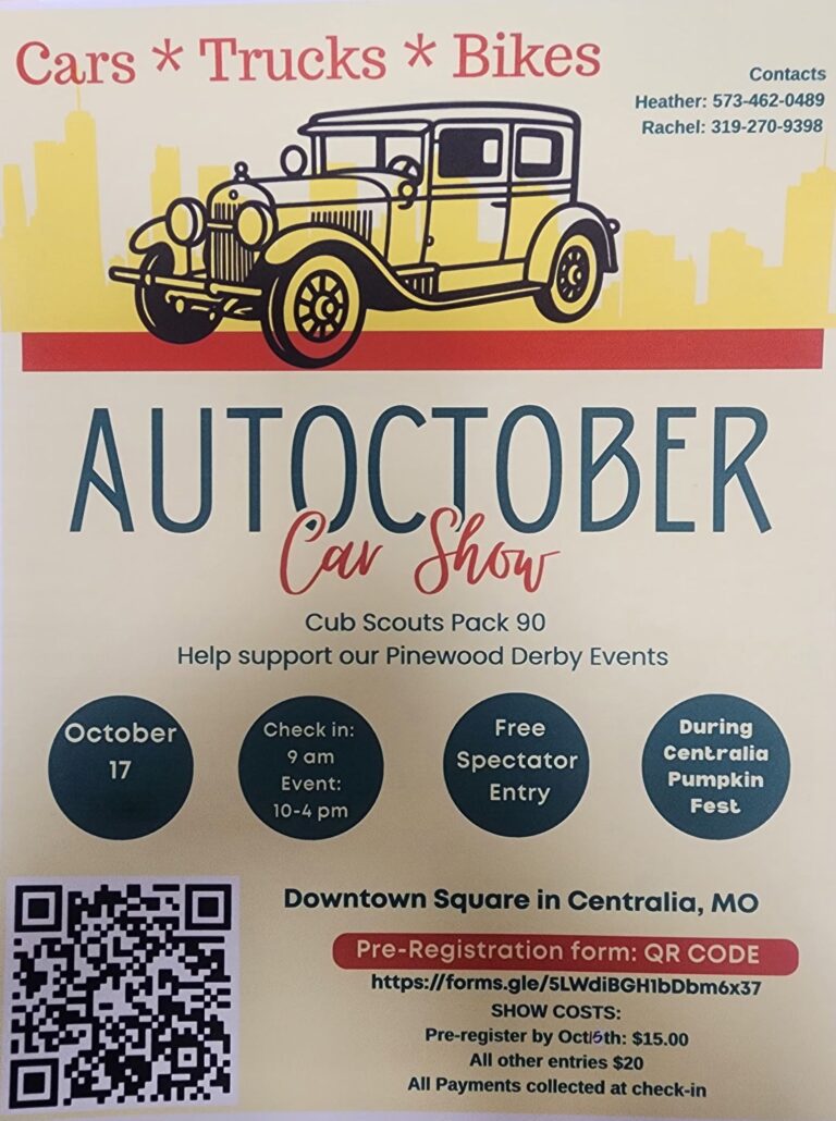 Flyer for Autoctober Car Show