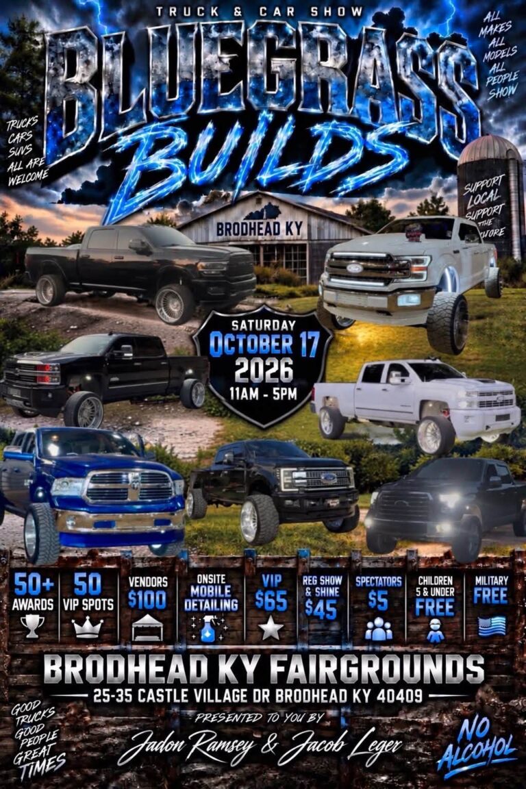 Flyer for Bluegrass Truck & Car Show