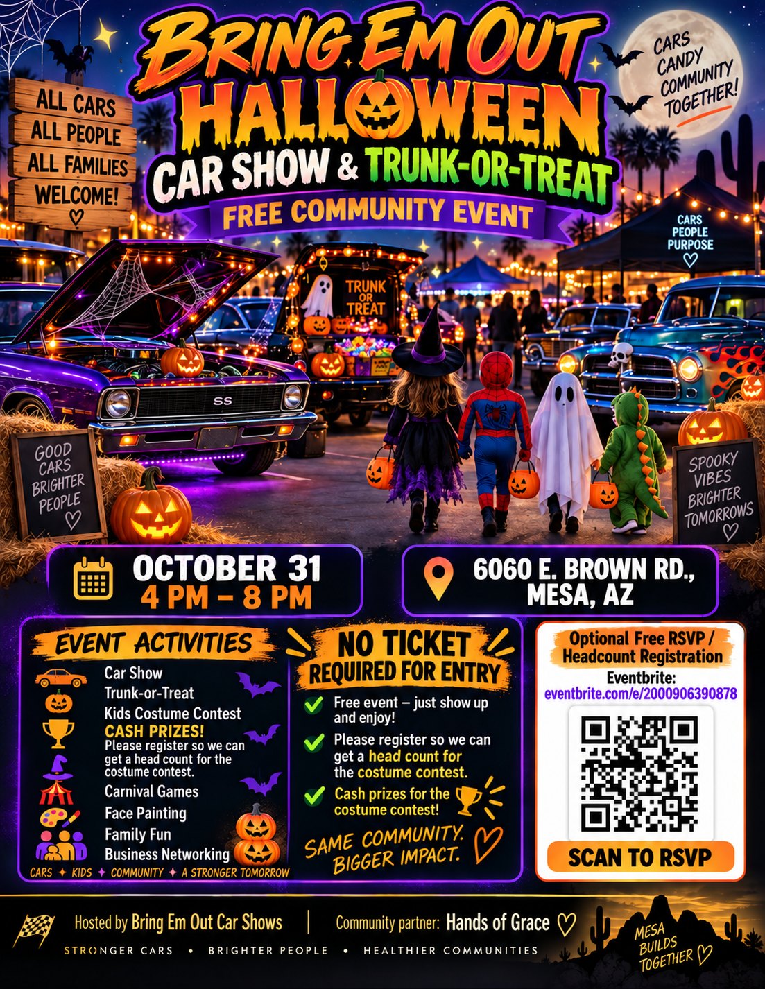 Bring Em Out Halloween Car Show & Trunk-or-Treat Graphic
