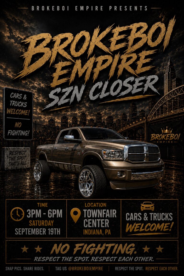 Flyer for BrokeBoi Empire SZN Closer