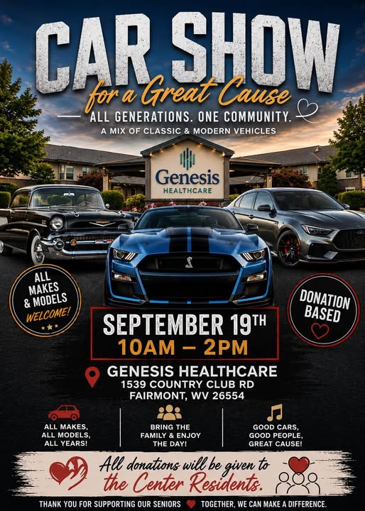 Flyer for Car Show for a Great Cause