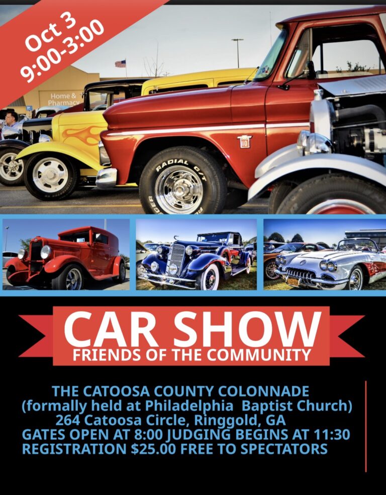 Flyer for Car Show Friends of the Community