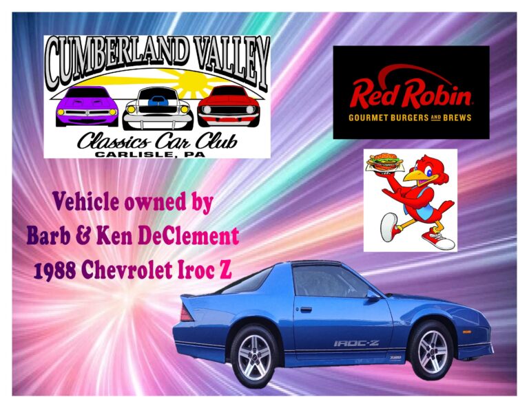 Flyer for Carlisle Plaza Cruise Night