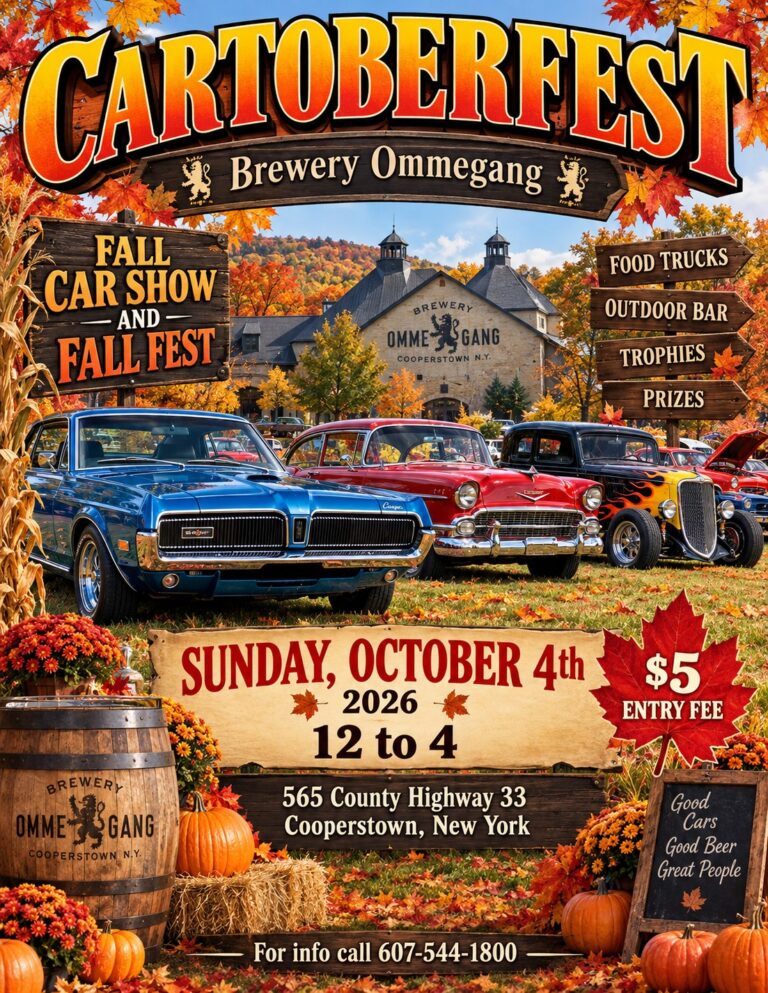 Flyer for Cartoberfest Fall Car Show and Fall Fest