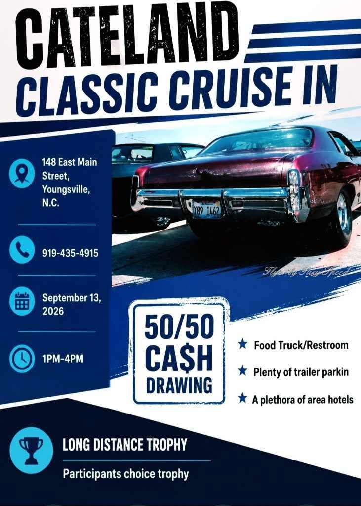 Flyer for Cateland Classic Cruise In