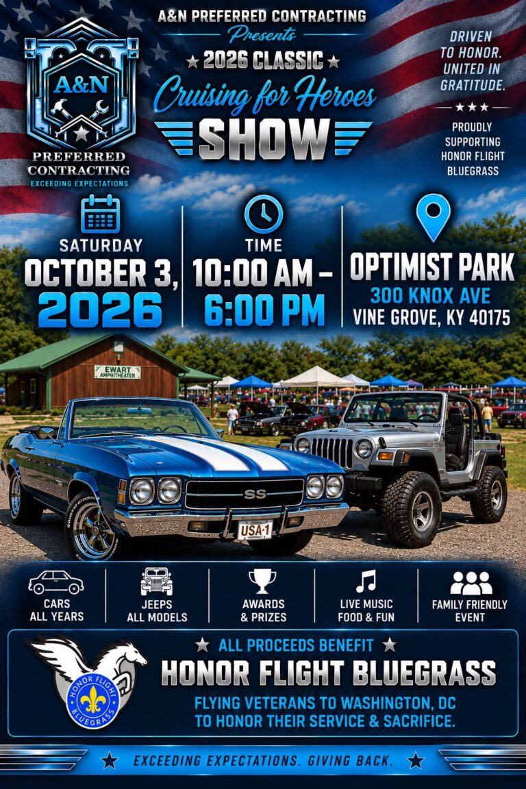 Flyer for Classic Cruising for Heroes Show
