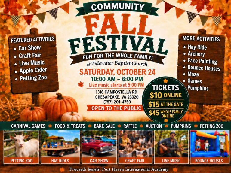 Flyer for Community Fall Festival
