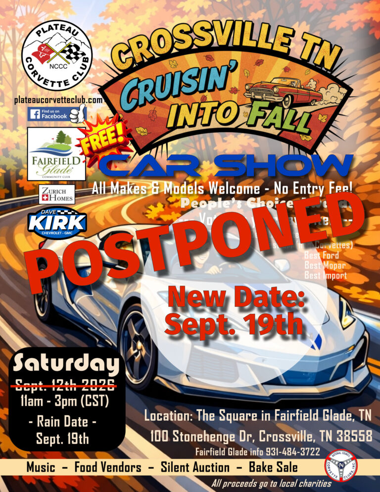 Flyer for Cruisin’ Into Fall Car Show