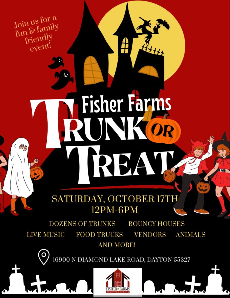 Flyer for Fisher Farms Trunk or Treat