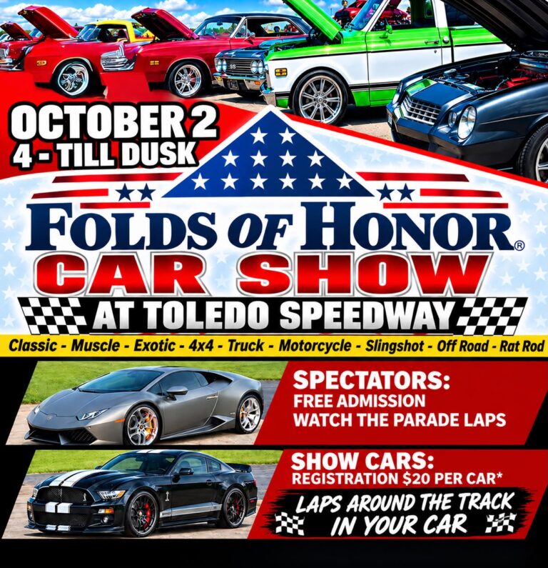 Flyer for Folds of Honor Car Show