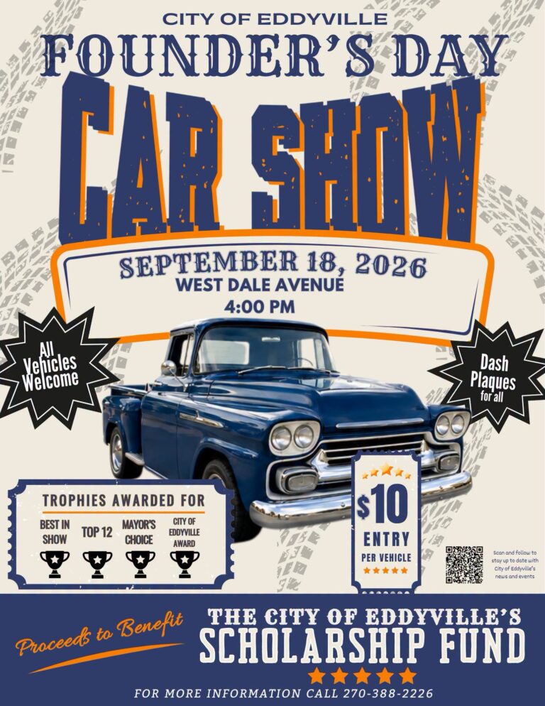 Flyer for Founder’s Day Car Show