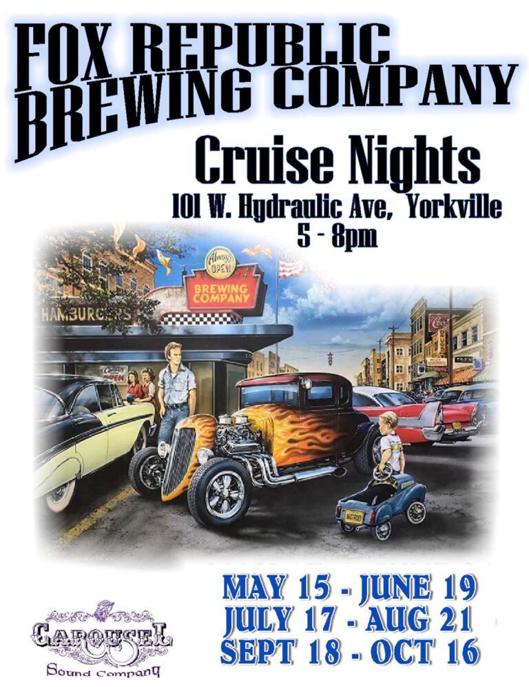 Flyer for Fox Republic Brewing Company Cruise Nights