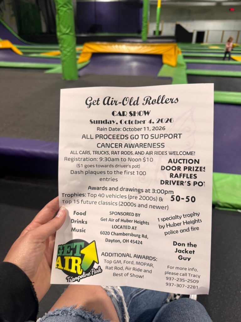 Flyer for Get Air-Old Rollers Car Show