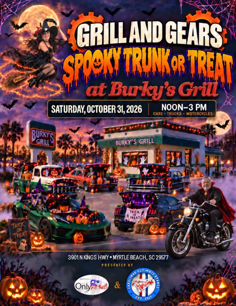 Flyer for Grill and Gears Spooky Trunk or Treat