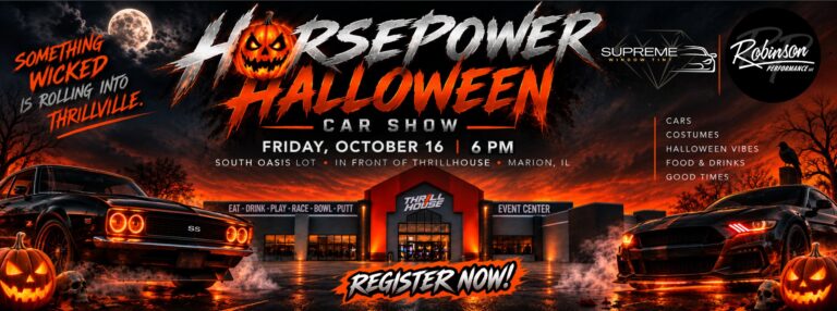 Flyer for Halloween Horsepower Car Show