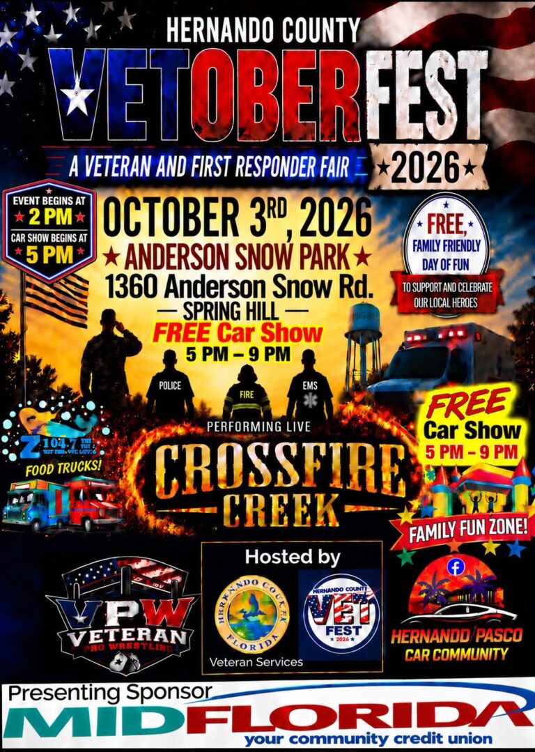 Flyer for Hernando County Vetoberfest 2026