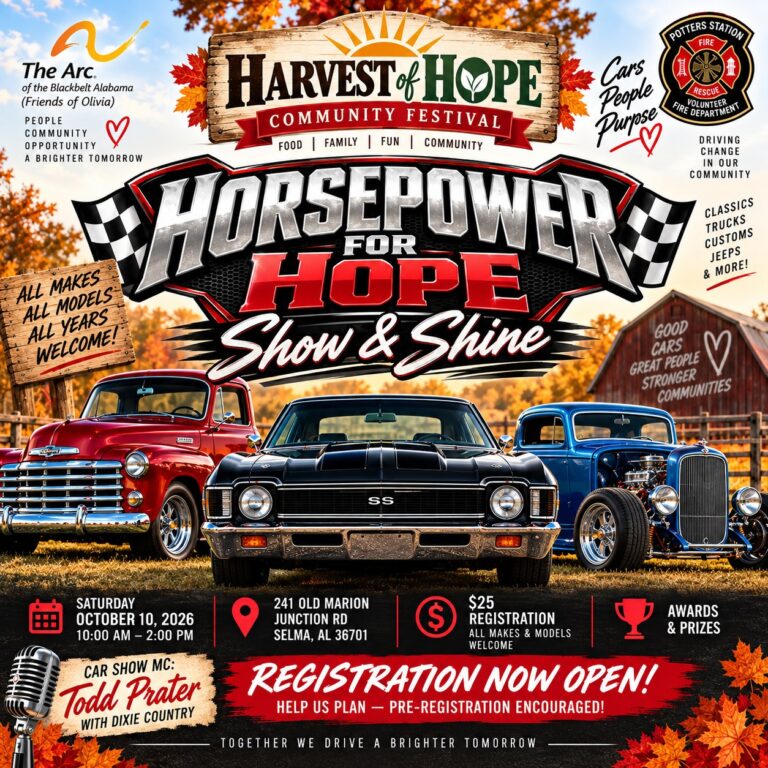Flyer for Horsepower for Hope Show & Shine