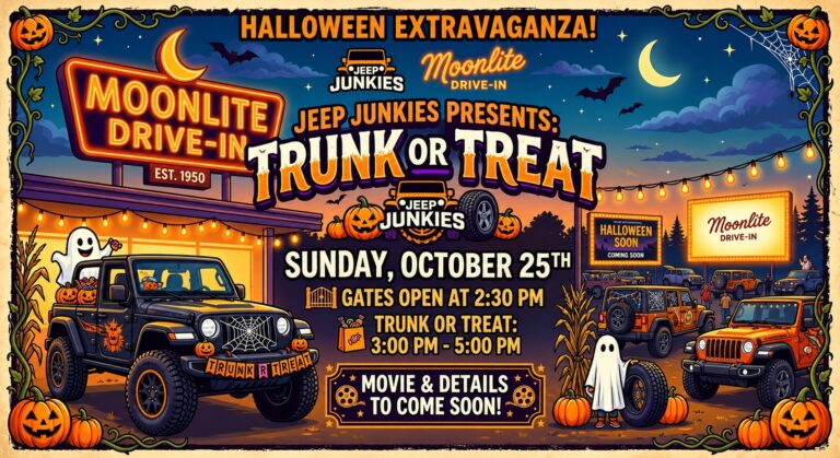 Flyer for Jeep Junkies Trunk or Treat
