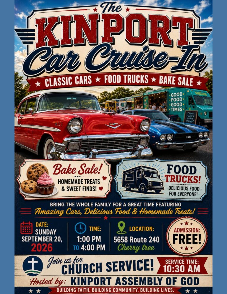 Flyer for Kinport Car Cruise-In