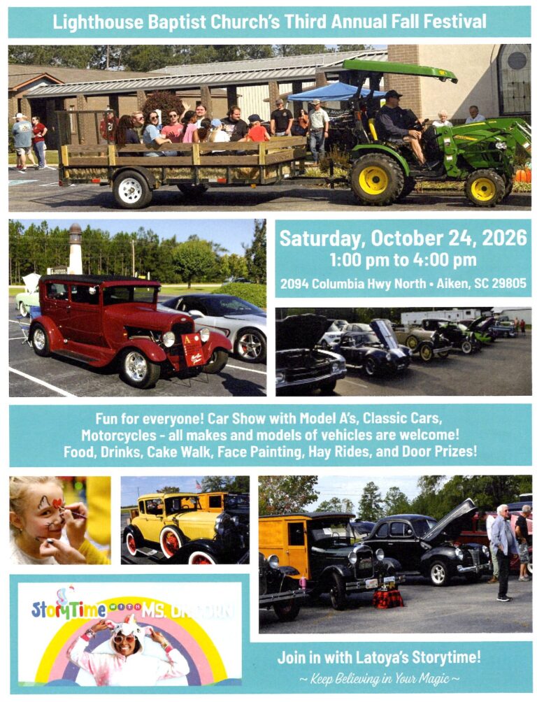 Flyer for Lighthouse Baptist Church’s Third Annual Fall Festival