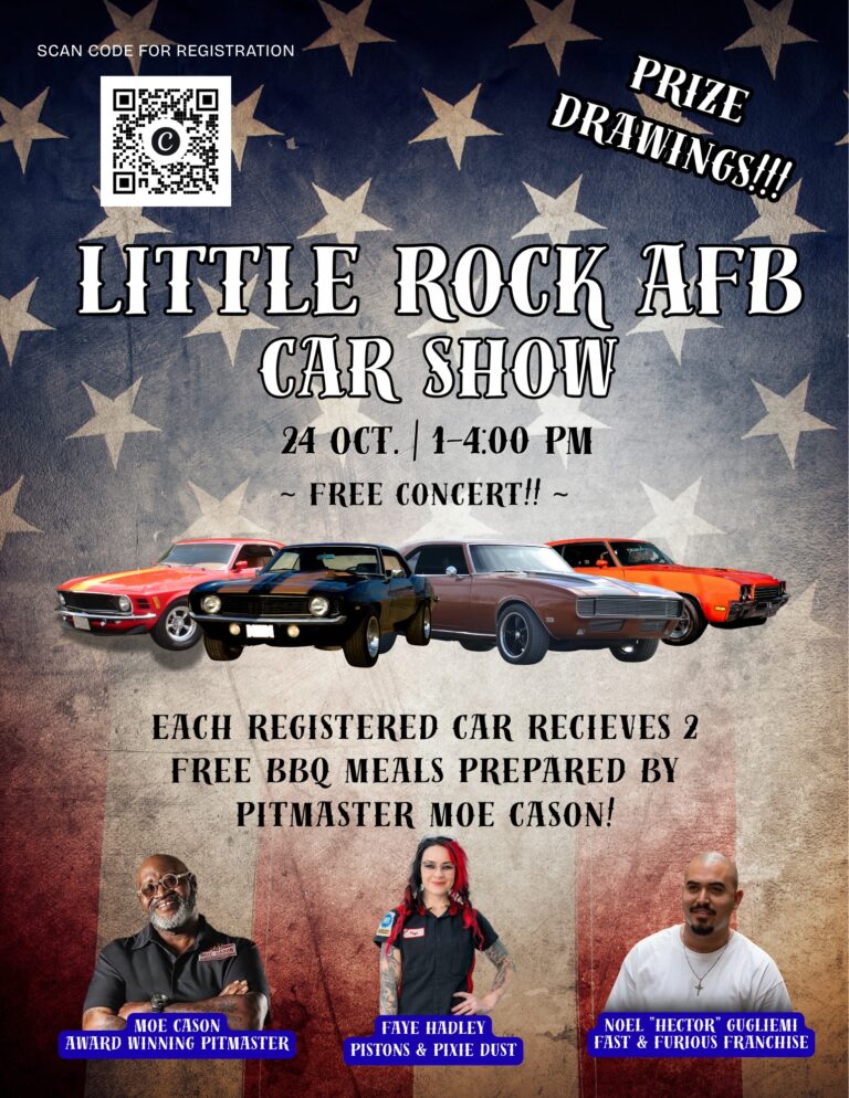 Flyer for Little Rock AFB Car Show